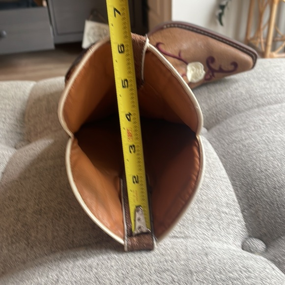 NOMAD Women’s NWOT Brown Floral Trendy Embroidered Cowboy Western Boots - Picture 10 of 10